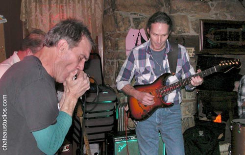 Louie "The Wrench" and Eddie Bluestone at Grumpys BBQ 